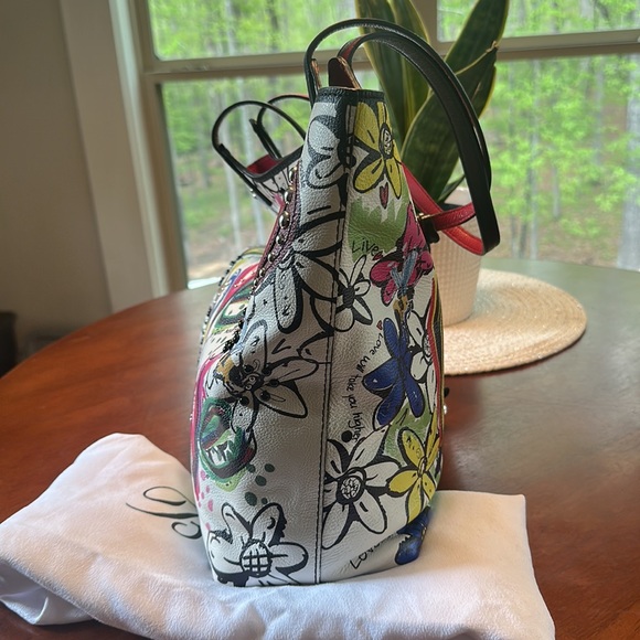 NWT Brighton Scribble Garden Large Bag - Picture 3 of 9